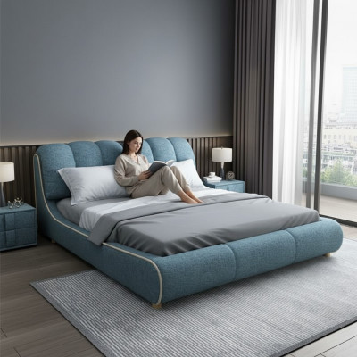 Duebelbett Schlofzëmmer Hotel Bestuedener Luxus Bett 2x Nuetsschrëff 3stéck. Set Nei Better