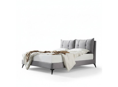 Doppel Hotel Bett Betten Beige 180x200 Schlofzëmmer Lieder Polster Design