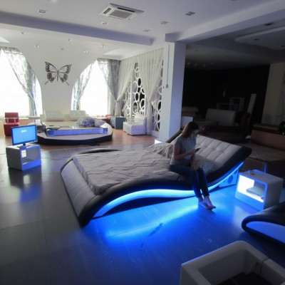 Luxus Bett Design Better Digital USB Schlofzëmmer Miwwelen Lieder Duebel