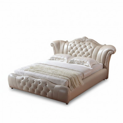 Design Chesterfield Bett Textil Samt Polster Hotel Lieder Better Schlofzëmmer