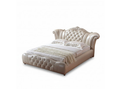 Design Chesterfield Bett Textil Samt Polster Hotel Lieder Better Schlofzëmmer