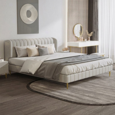 Better Duebel Schlofzëmmer Luxus Chesterfield Designer Bett Lieder Hotel
