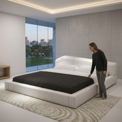 Modern Hotel Gestell Schlofzëmmer Luxus Lieder Design Bett Duebel