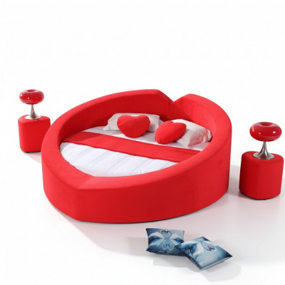 Designer Bett a Form vun engem Häerz Hochzäitsrees Bett Luxus Bettgestell Bordell Bett