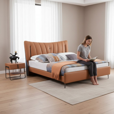Duebelbett Ehe-Bett Designerbett NEI 180x200cm Designer Polsterbett Bett