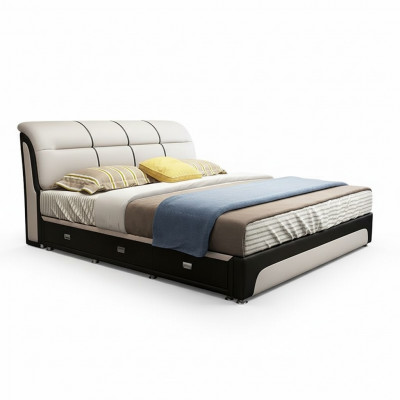 Better Këssen Textil Modern Holz Schlofzëmmer Nei Duebelbett Chesterbett