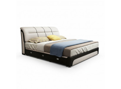 Better Këssen Textil Modern Holz Schlofzëmmer Nei Duebelbett Chesterbett