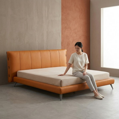 Këssen Duebel Better Metall Design Luxus Bett Schlofkummer Italienesch