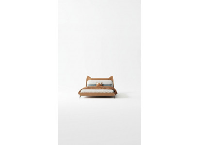 Modern Hotel Lieder Stoff Duebelbett 160x200cm Designer Bett Duebel