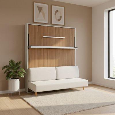 Wandbett Multifunktion Better Schrankbett mat Sofa Bett Schlofkummer Miwwelen Nei
