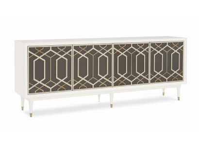 Design Miwwelen Luxus Kommoden Lowboard Wunnzëmmer Sideboard Modern Holz Schief
