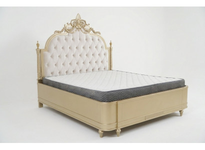 Chesterfield Holz Duebelbett Bettendesign Polsterbett Ehe Schlofzëmmer 180x200