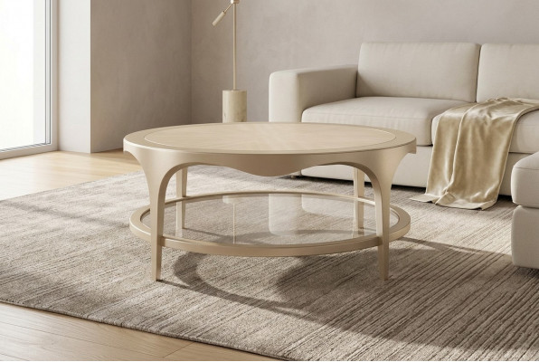 Wunnzëmmer Miwwelen Dësch Dëschdësch Design Luxus Ariichtung Holz Dëscher Oval Ronn