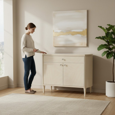Wunnzëmmer Regal Metall Luxus Modern Designer Kommoud Side Low Board Schaf