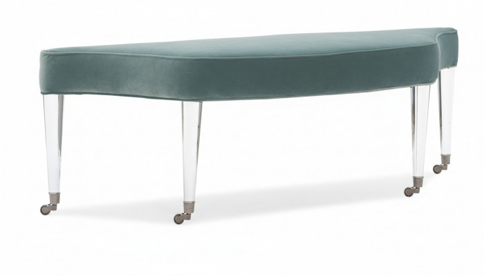 Hocker Zëmmer Polster Textil Stoff Modern Hocker Design Bänken Wunn Schlof Bank