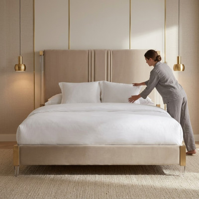 Luxus duebel Hotel Better Schlofzëmmer Lieder 180x200cm Bett Polster Design Nei