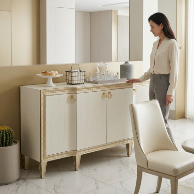 Kommoden Luxus Schief Schränke Side Low Board Eedelt Holz Design Konsole Schaf Kommode