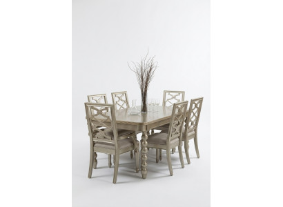Iesszëmmer Set Iess Grupp Holz Dësch Dëscher 7dëlleg Komplett Set 6 Still Iessdësch