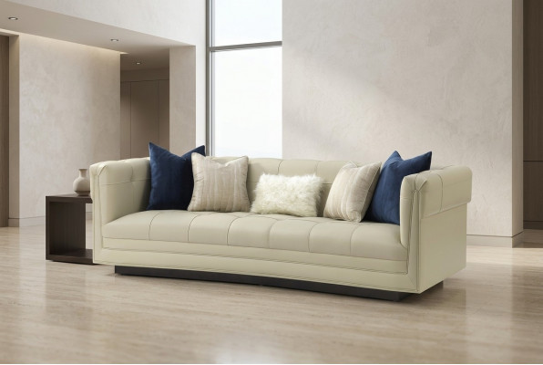 Wunnzëmmer modern Sofas Italienesch Sofa Canapé 3 Sëtzer Polsterung Héichwäerteg