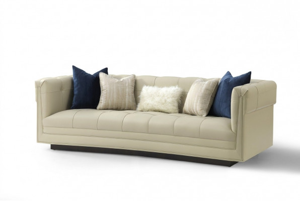 Wunnzëmmer modern Sofas Italienesch Sofa Canapé 3 Sëtzer Polsterung Héichwäerteg