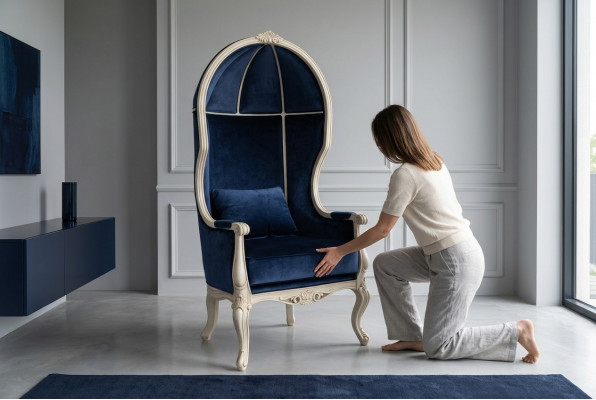 Design Still Abstrakt Holz Relax Lehn Lounge Wunnzëmmer Miwwelen Still Stull Nei