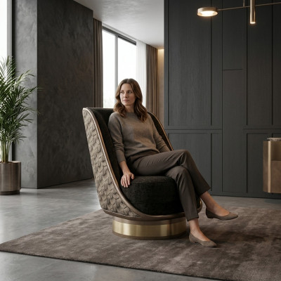 Relax Lehnstull Gepolsterte Stull Fauteuil Design Wunnzëmmer Still Iesszëmmer Lounge