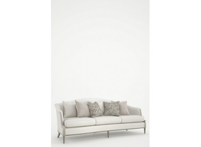 Design Sofa 3 Sëtz Wohnzimmer Stoff Couch Polster Sofas Nei Gri Textil Miwwelen