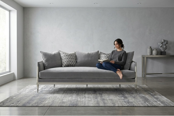 Wunnzëmmer Stoffsotz Sofa 3-Sëtzer Designer Couche Sofa Gro Textil Polster
