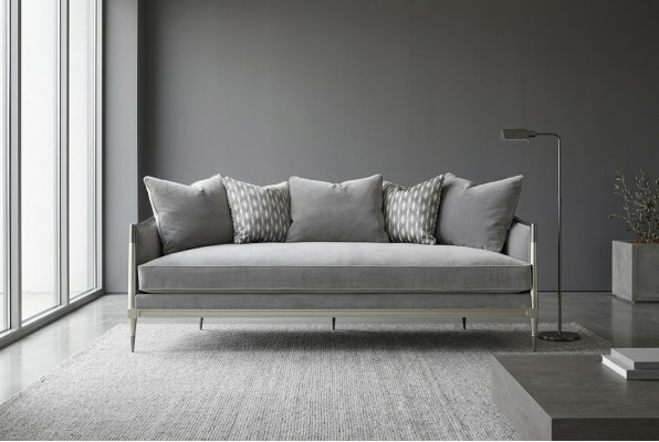 Wunnzëmmer Stoffsotz Sofa 3-Sëtzer Designer Couche Sofa Gro Textil Polster