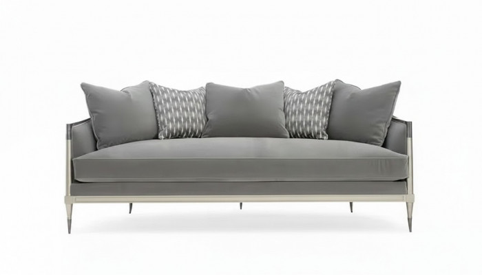 Wunnzëmmer Stoffsotz Sofa 3-Sëtzer Designer Couche Sofa Gro Textil Polster