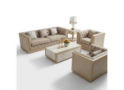 Wunnzëmmer Dësch Holz Design Dëscher Modern Couchtisch Säitentësch Canapé Miwwelen