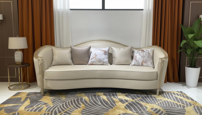 Luxus Sofa Miwwelen Wunnzëmmer Sofas 3-Sëtz Couch Massivholz Italieneschen Stil Nei