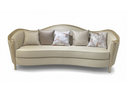 Luxus Sofa Miwwelen Wunnzëmmer Sofas 3-Sëtz Couch Massivholz Italieneschen Stil Nei