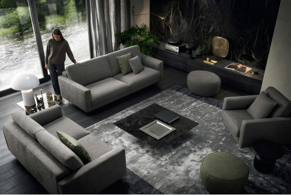 Sëtzgrupp 331 Sëtz Modern Holz exklusive Design Miwwelen Fauteuil Sofagarnitur