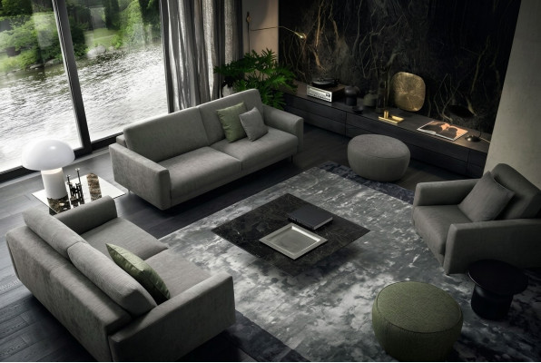 Sëtzgrupp 331 Sëtz Modern Holz exklusive Design Miwwelen Fauteuil Sofagarnitur