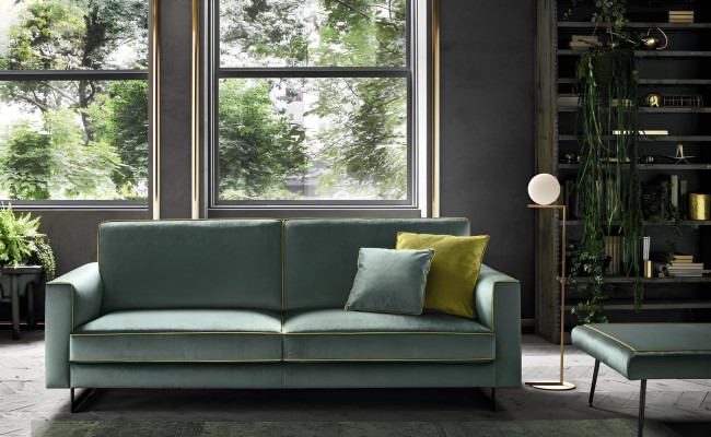 Italienesch Sofa Design Luxus Polster Couch Modern Sofa 3 Sëtzer alfitalia Nei