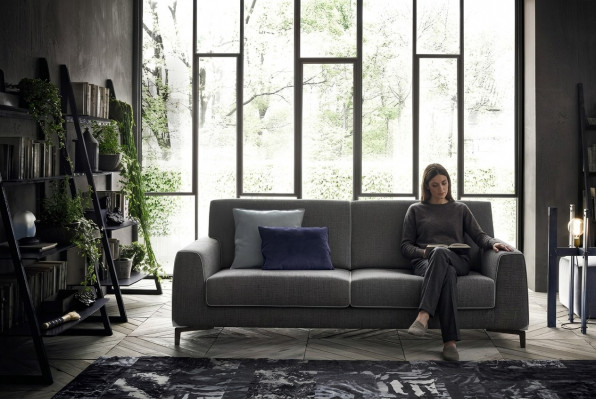 Design gro Sofa 3-Sëtz Modern Stoff Canapé Sofa Gepolstert Sofas Luxus alfitalia