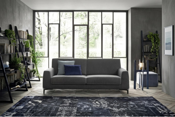 Design gro Sofa 3-Sëtz Modern Stoff Canapé Sofa Gepolstert Sofas Luxus alfitalia