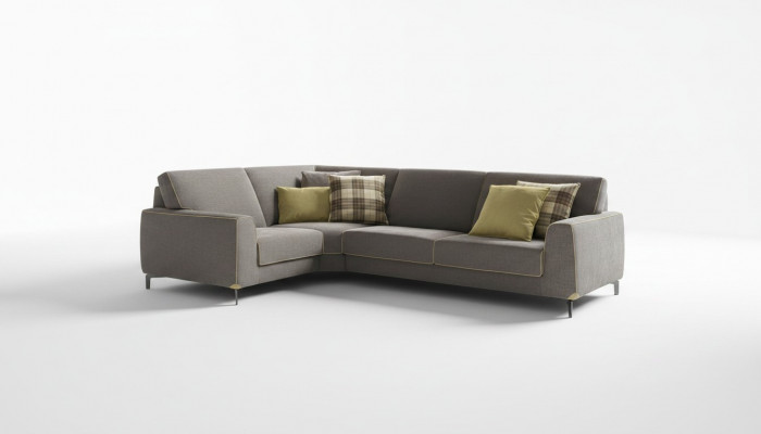 Italienesch Eckcouch Sofa Couch Sofas Couche Eck Garnitur Miwwel Stëff Textil