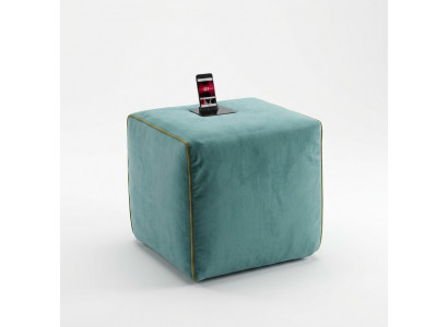 Hocker Opluedstatioun Handy Polsterhocker Sitzhocker Hocker Ottoman Pouf Fousshocker