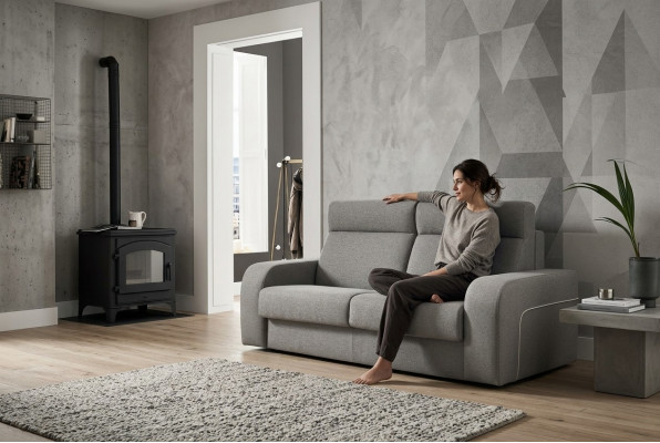 Modernen Design Luxus Sofa 2 Sëtzer Miwwelen Wunnzëmmer Design gro Textil alfitalia