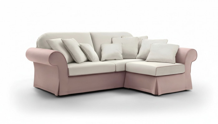 Ecksofa L-Form Polster Sofa Modern Wunnzëmmer Miwwelen Luxus Stoff Nei alfitalia