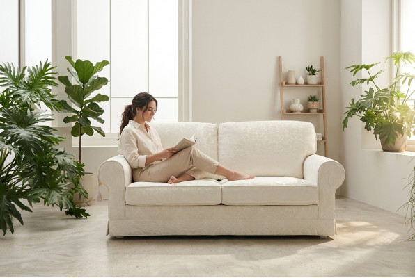 Textil Stoff Luxus 3 Sëtzer Couch Polster Holzrahmen Sofa Textil Couch Alfitalia