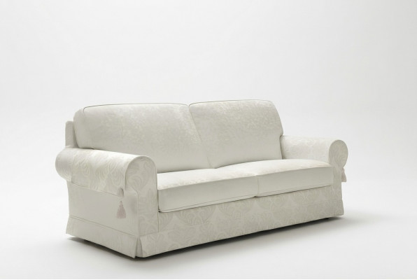Textil Stoff Luxus 3 Sëtzer Couch Polster Holzrahmen Sofa Textil Couch Alfitalia