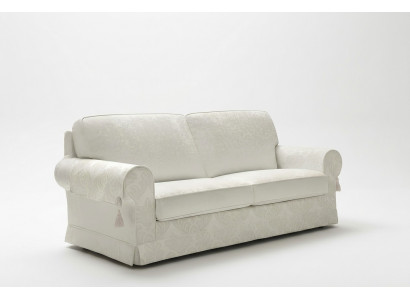 Textil Stoff Luxus 3 Sëtzer Couch Polster Holzrahmen Sofa Textil Couch Alfitalia