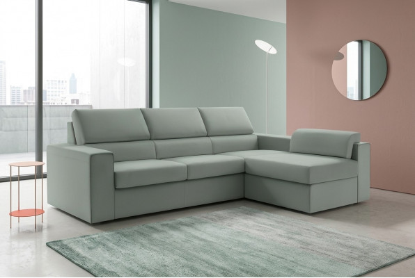 Eckcouch L-Form Miwwelen Lieder Polsterméiwel Wunnzëmmer Modern Luxus Gréng alfitalia