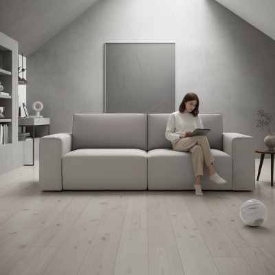 Couchen Textil Relax Dräisëtzer Sofa 3 Sëtzer Design Sofaen Polster alfitalia Nei