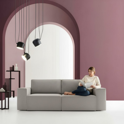 Sofa Polster Sofas Couchen 3er Textil Schlofsofa Bett alfitalia 3 Sëtzer Couch