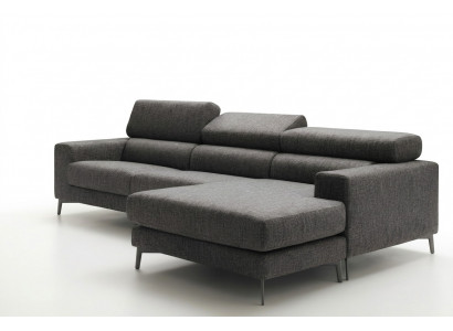 Design Këssen Wunnzëmmer Modern Luxus Ecke Textil Holz Canapé L-Form alfitalia