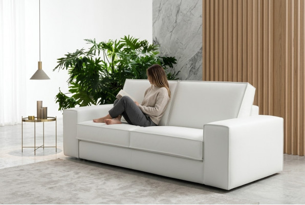 Sofa 3-Sëtz Sofa Couch Polster Lounge Club Couchen Sofas Design Miwwelen Italienesch